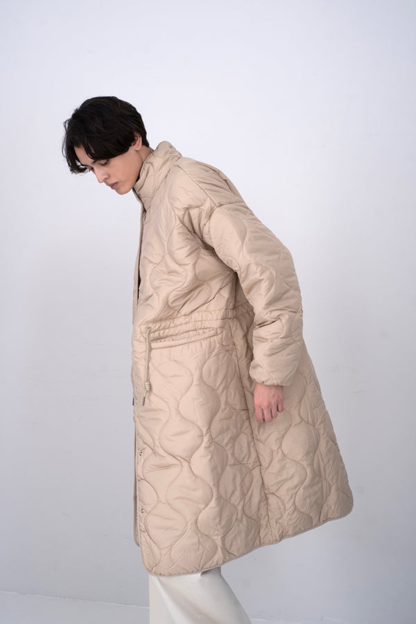 QUILTING MILITARY LONG COAT
